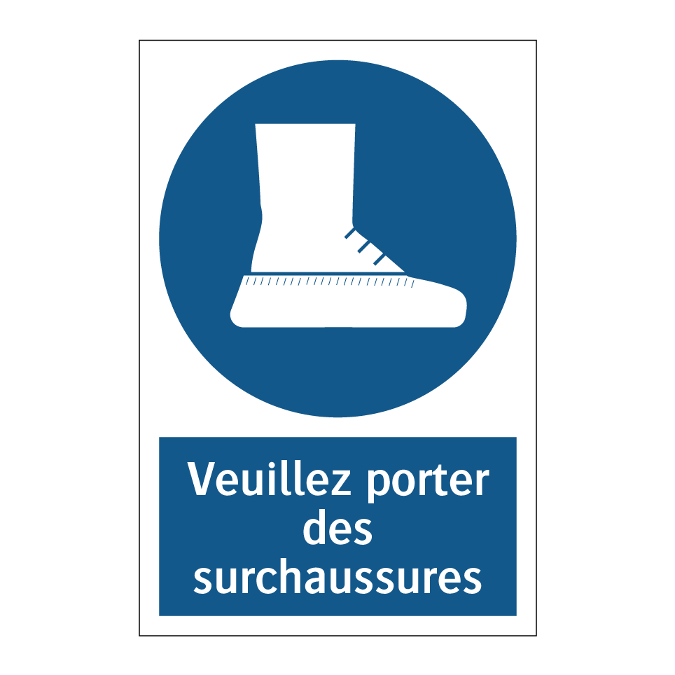 Veuillez porter des surchaussures