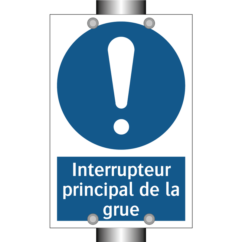 Interrupteur principal de la grue