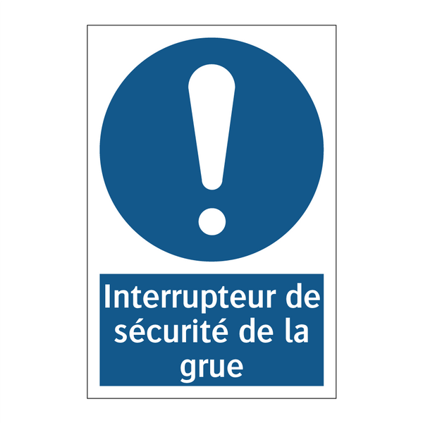 Interrupteur de sécurité de la grue