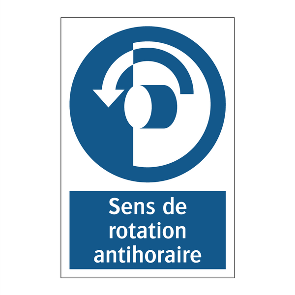 Sens de rotation antihoraire