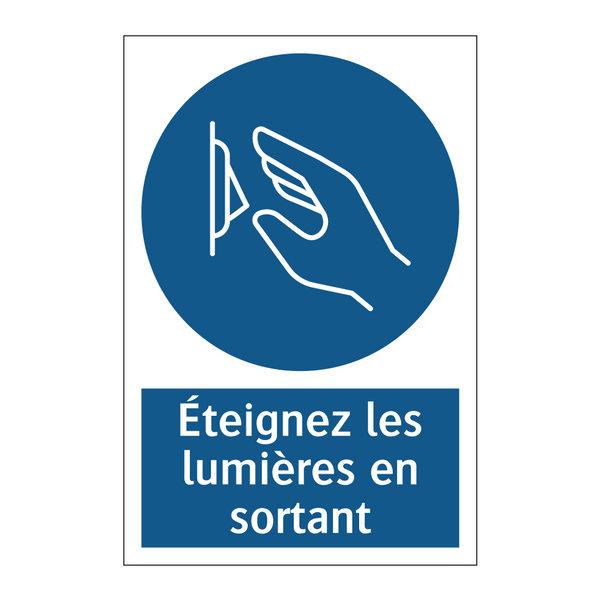 Éteignez les lumières en sortant