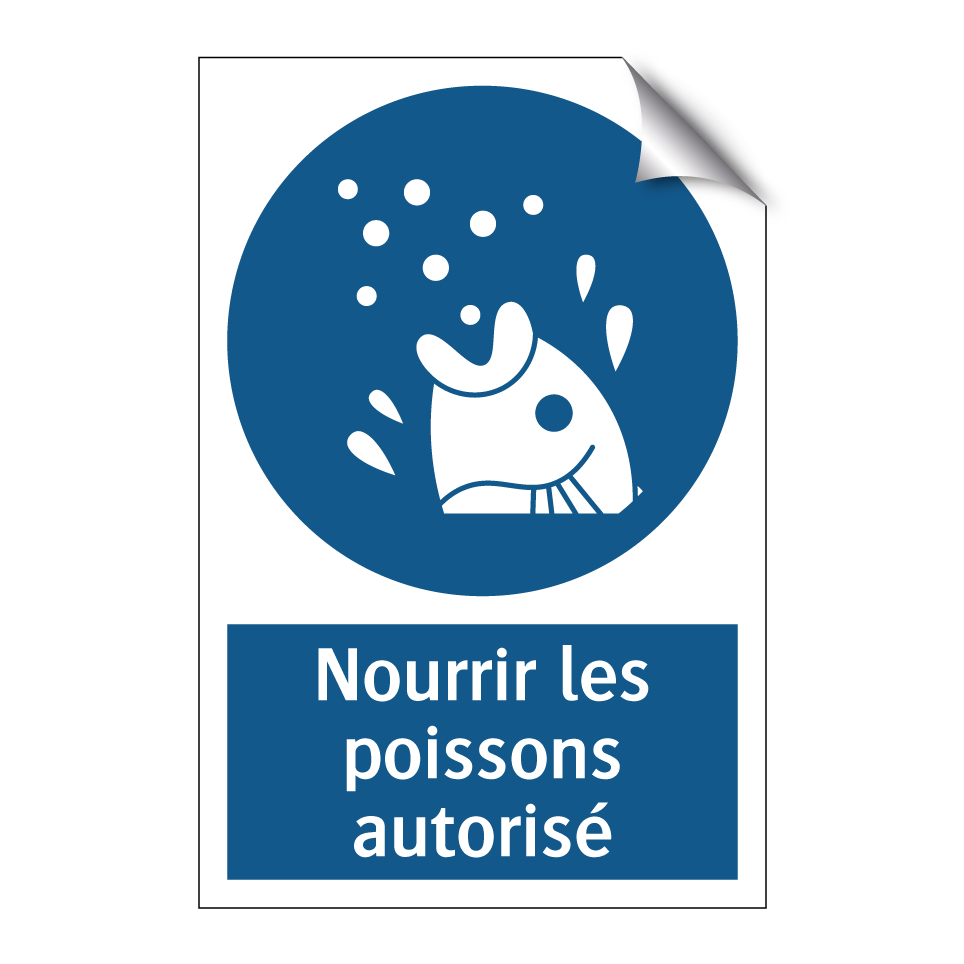 Nourrir les poissons autorisé