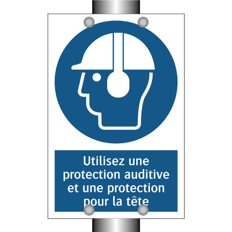 Utilisez une protection auditive et une protection pour la tête