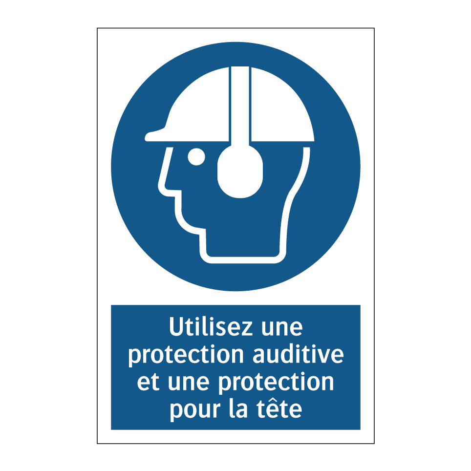 Utilisez une protection auditive et une protection pour la tête