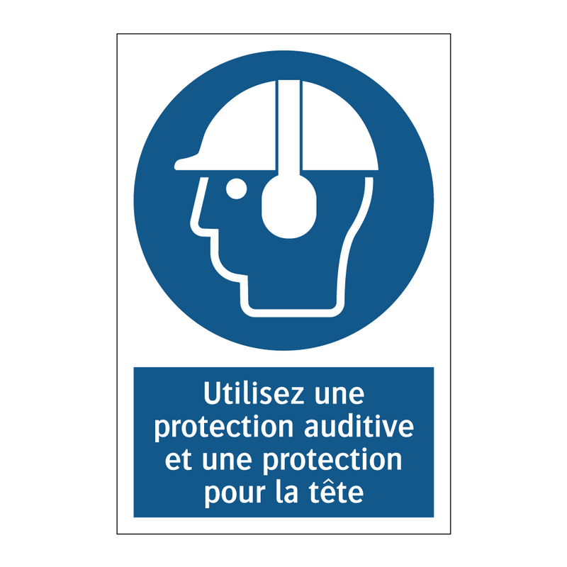 Utilisez une protection auditive et une protection pour la tête