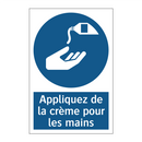 Appliquez de la crème pour les mains