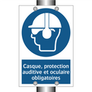 Casque, protection auditive et oculaire obligatoires