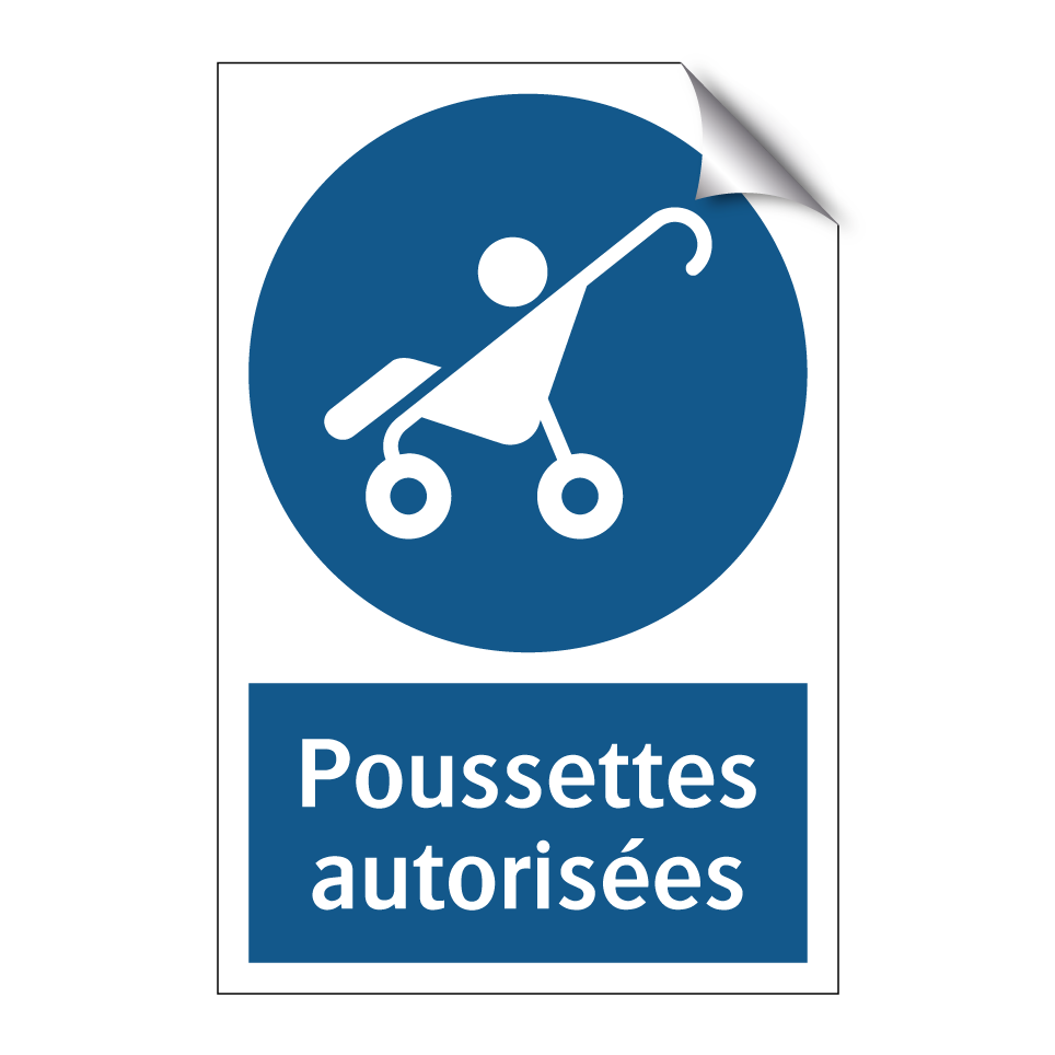 Poussettes autorisées