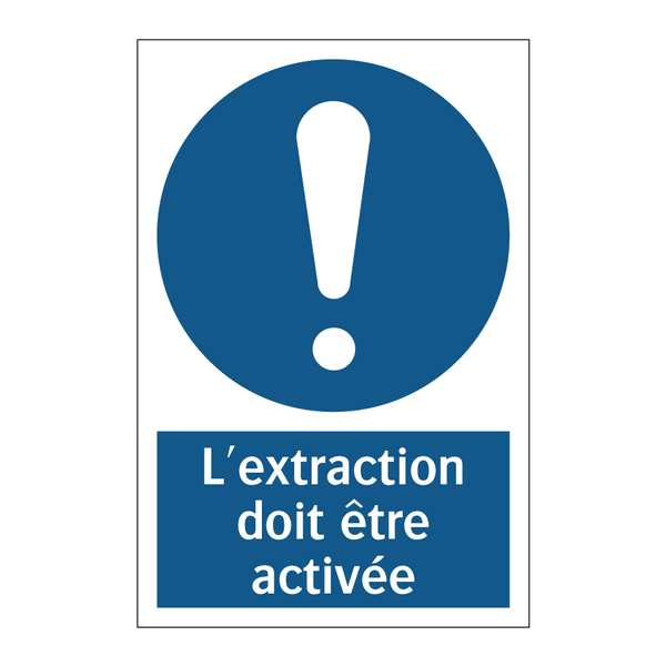 L'extraction doit être activée