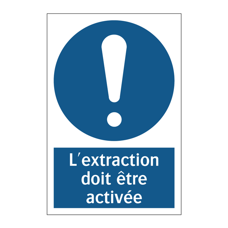L'extraction doit être activée