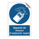 Appareil de mesure d'explosion requis