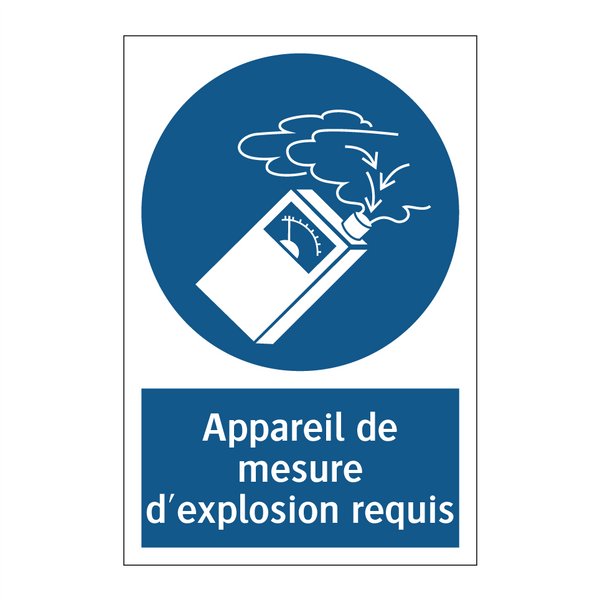 Appareil de mesure d'explosion requis
