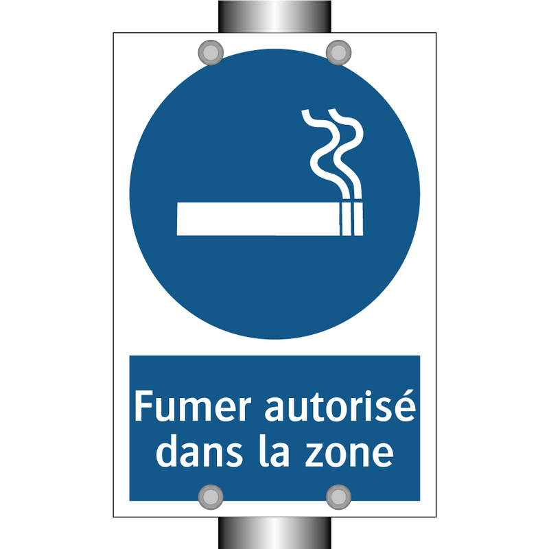Fumer autorisé dans la zone