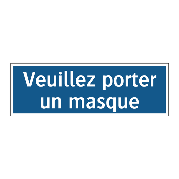 Veuillez porter un masque.