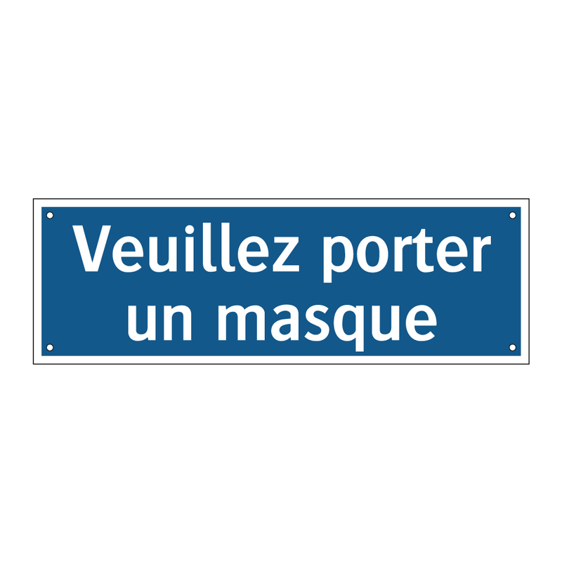 Veuillez porter un masque