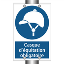 Casque d'équitation obligatoire