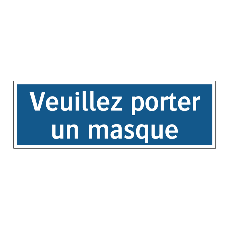 Veuillez porter un masque