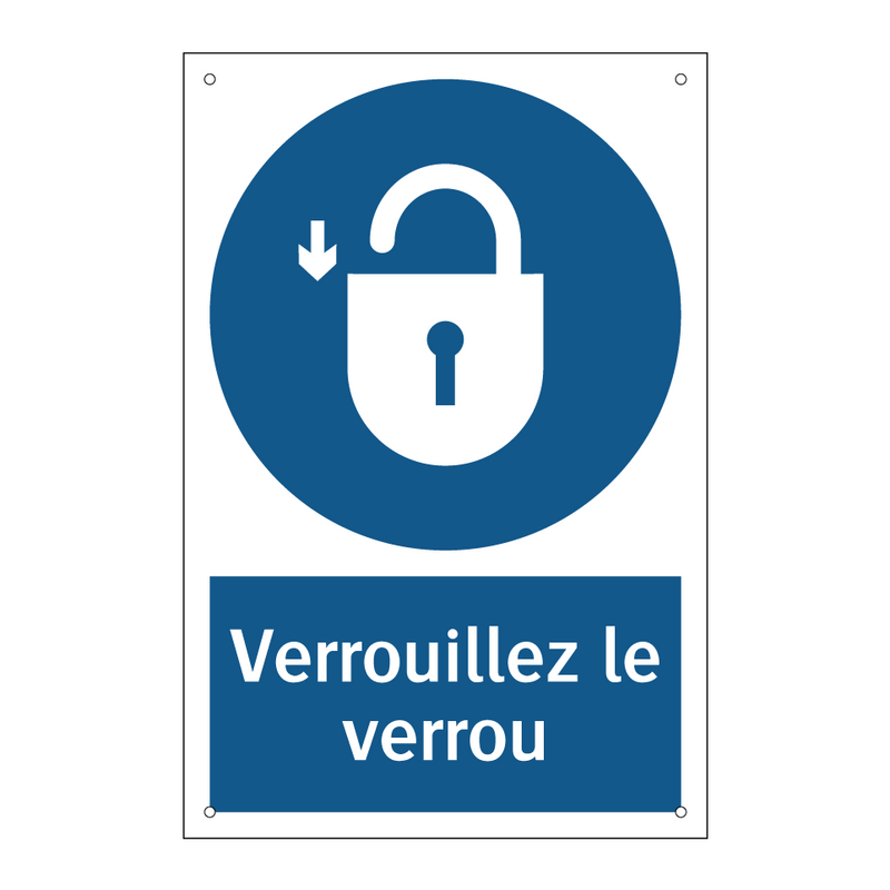 Verrouillez le verrou