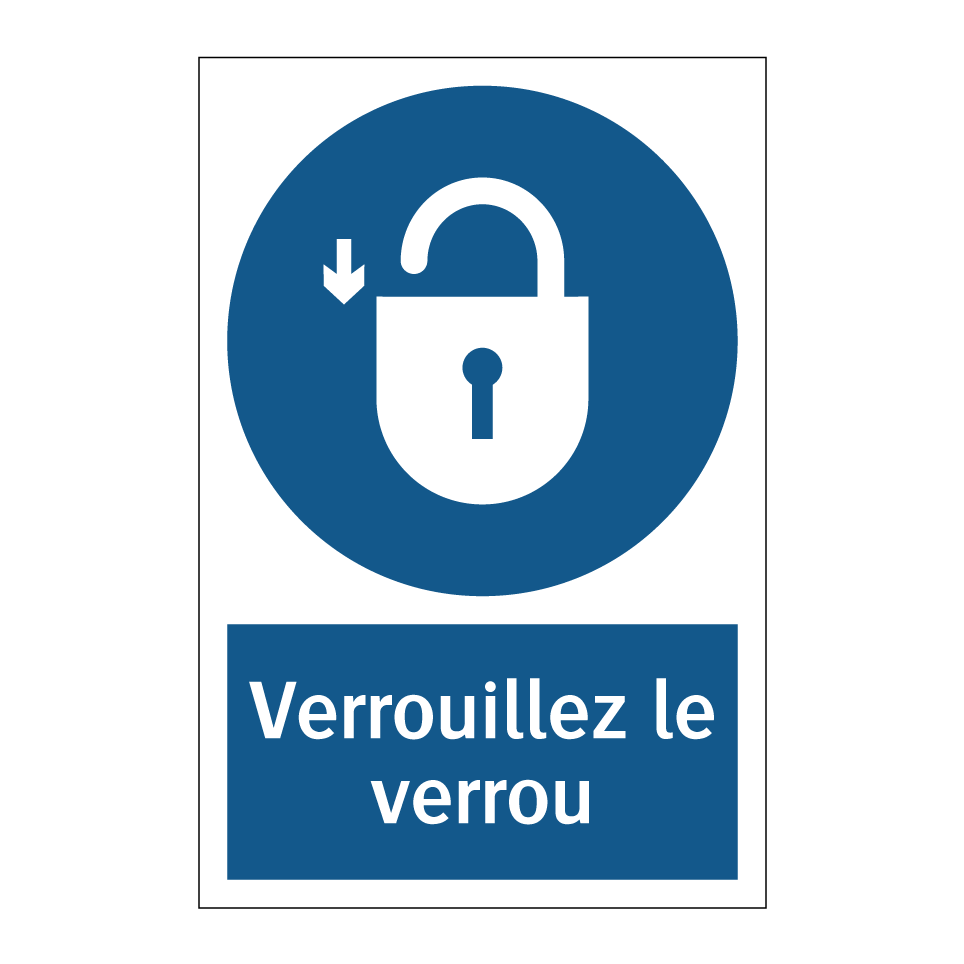 Verrouillez le verrou