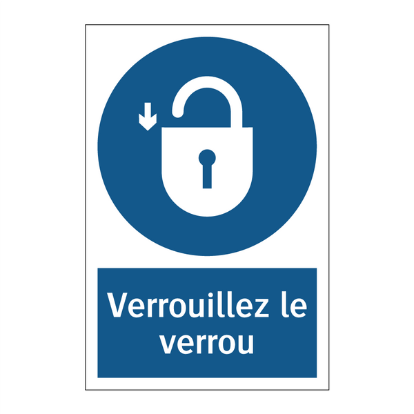 Verrouillez le verrou