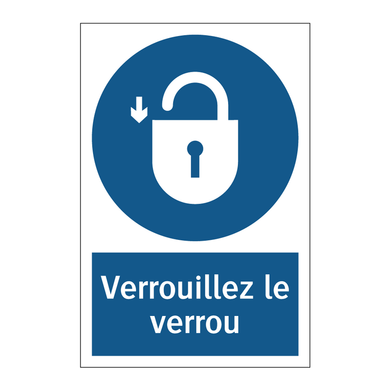 Verrouillez le verrou