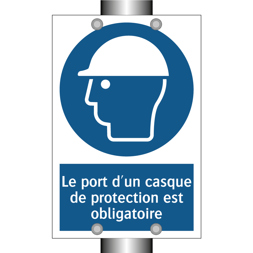 Le port d'un casque de protection est obligatoire