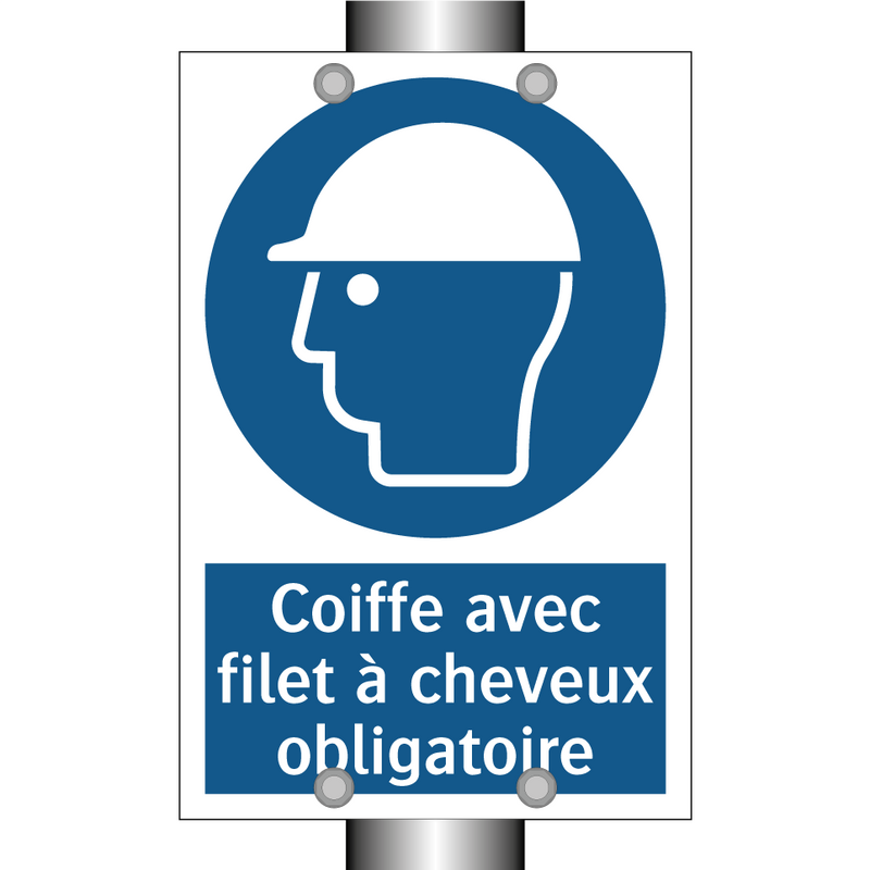 Coiffe avec filet à cheveux obligatoire