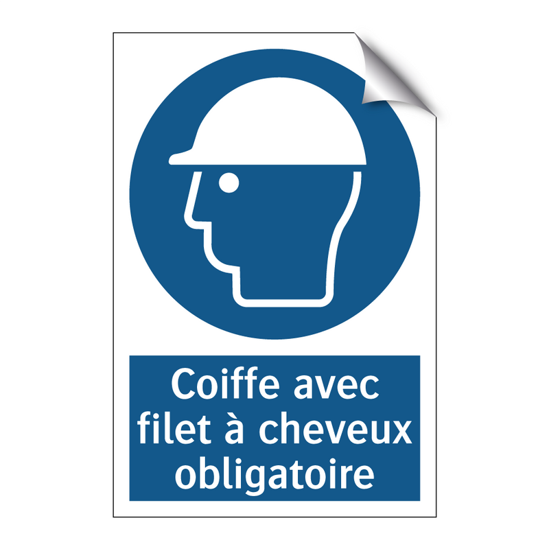 Coiffe avec filet à cheveux obligatoire