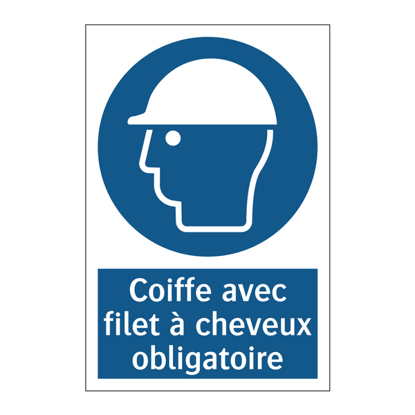Coiffe avec filet à cheveux obligatoire