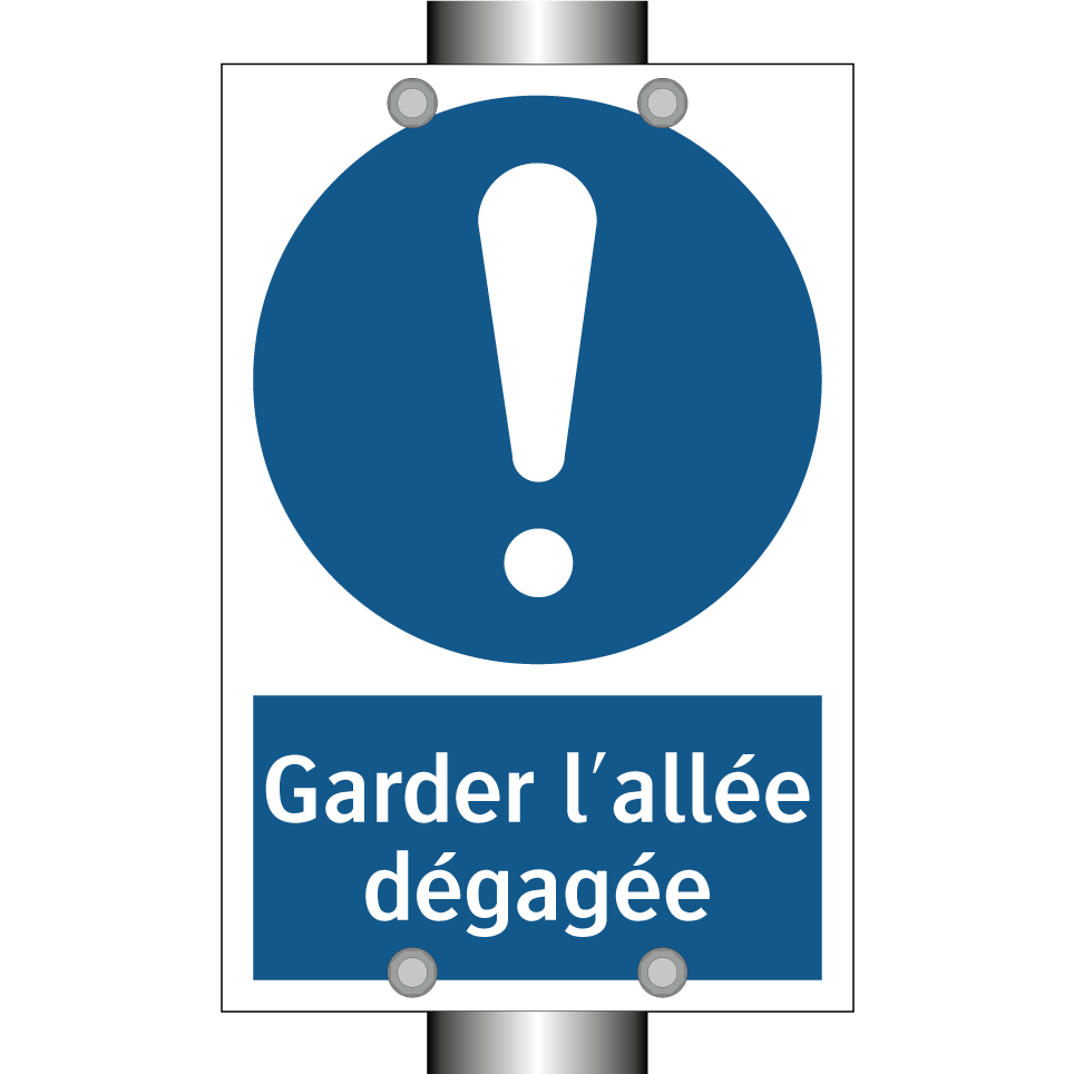 Garder l'allée dégagée