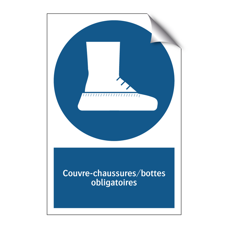 Couvre-chaussures/bottes obligatoires