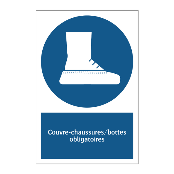 Couvre-chaussures/bottes obligatoires
