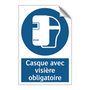 Casque avec visière obligatoire