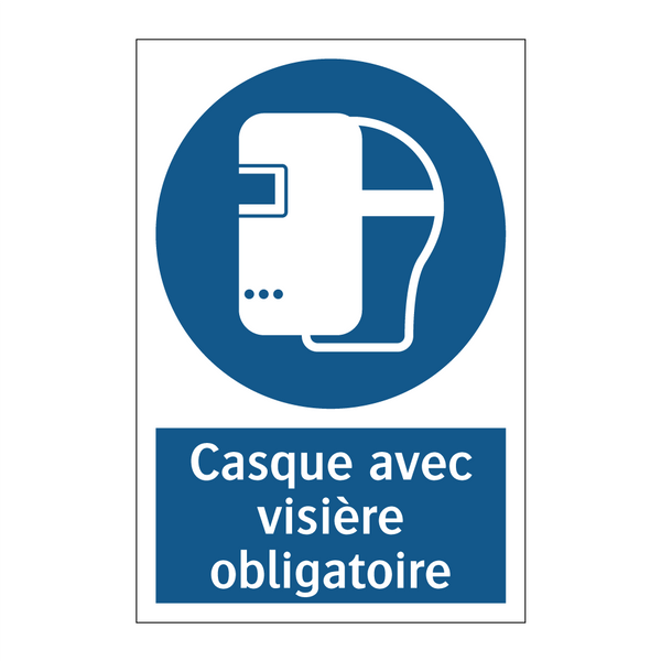 Casque avec visière obligatoire