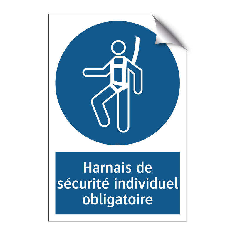 Harnais de sécurité individuel obligatoire