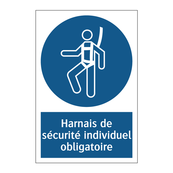 Harnais de sécurité individuel obligatoire