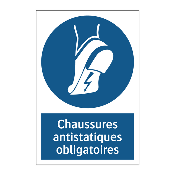 Chaussures antistatiques obligatoires