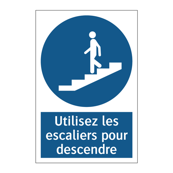 Utilisez les escaliers pour descendre
