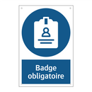 Badge obligatoire