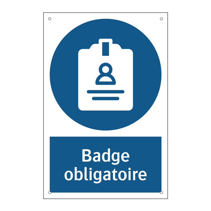 Badge obligatoire