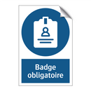 Badge obligatoire