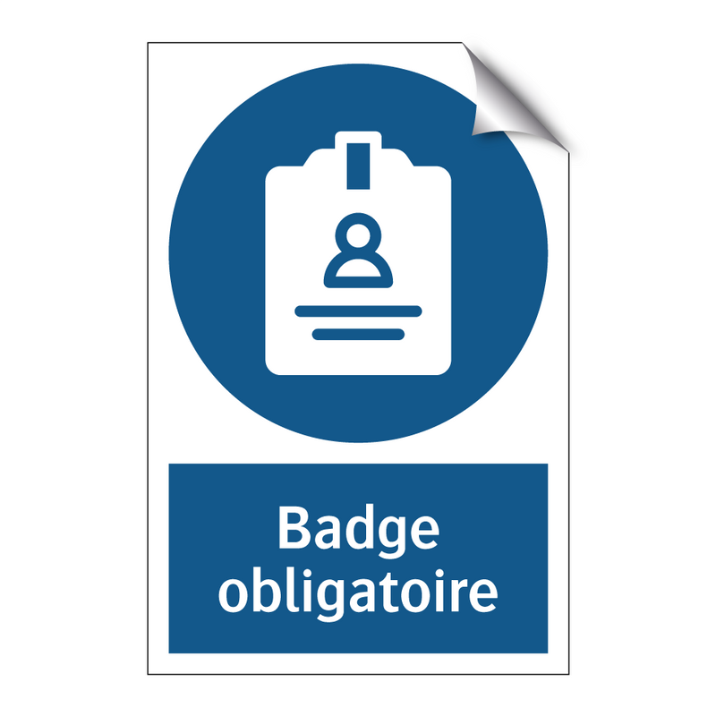 Badge obligatoire