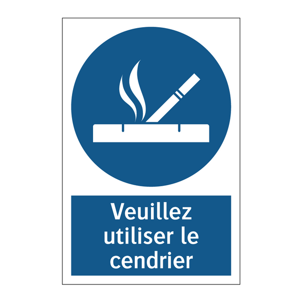 Veuillez utiliser le cendrier