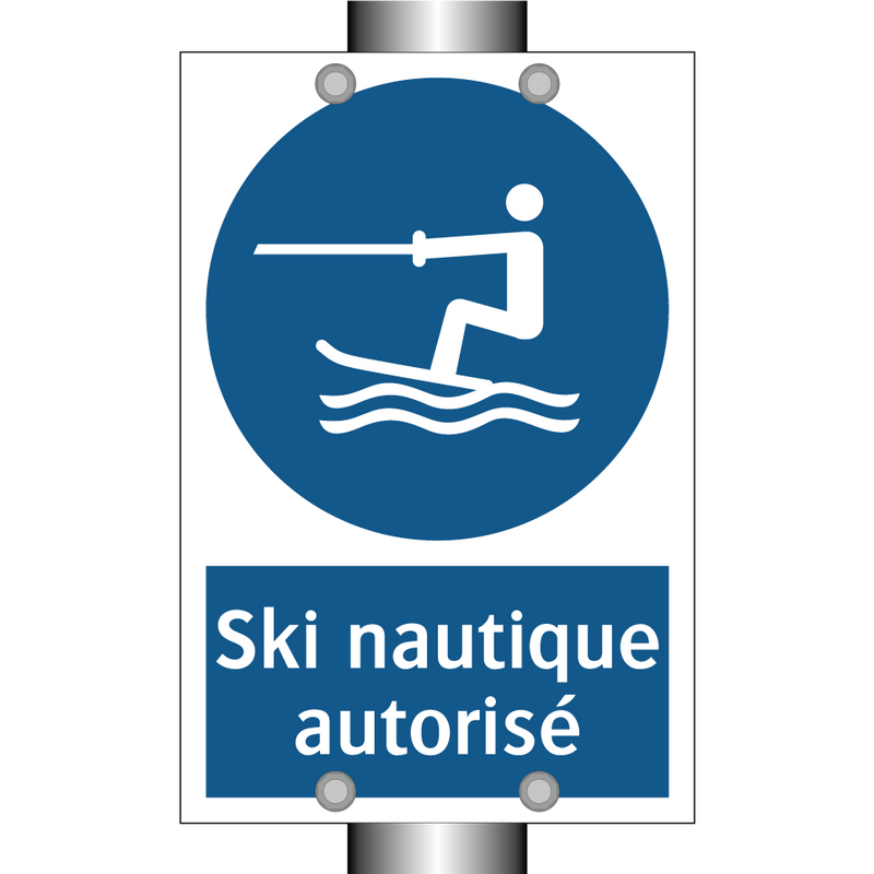 Ski nautique autorisé