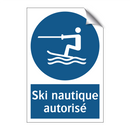 Ski nautique autorisé