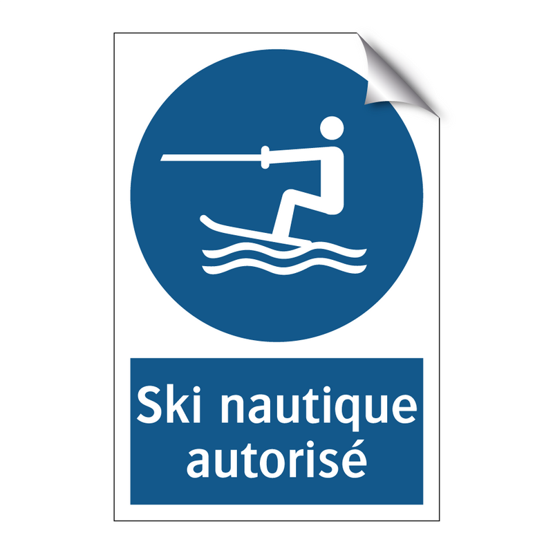 Ski nautique autorisé