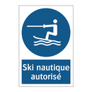 Ski nautique autorisé
