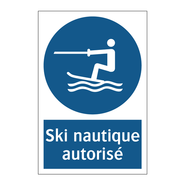 Ski nautique autorisé