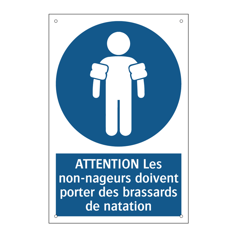 ATTENTION Les non-nageurs doivent porter des brassards de natation