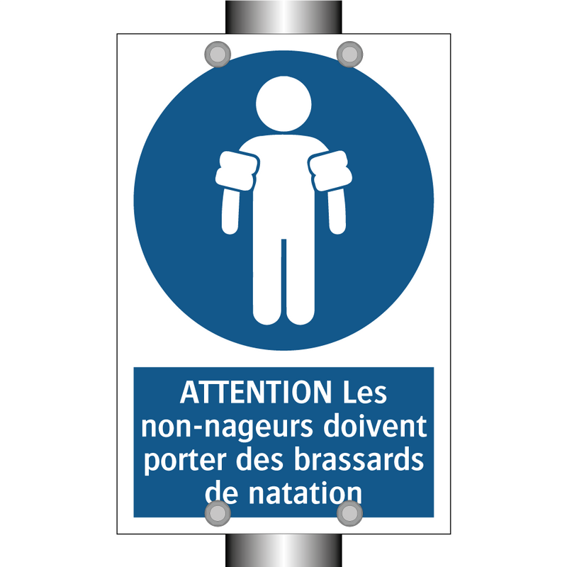ATTENTION Les non-nageurs doivent porter des brassards de natation